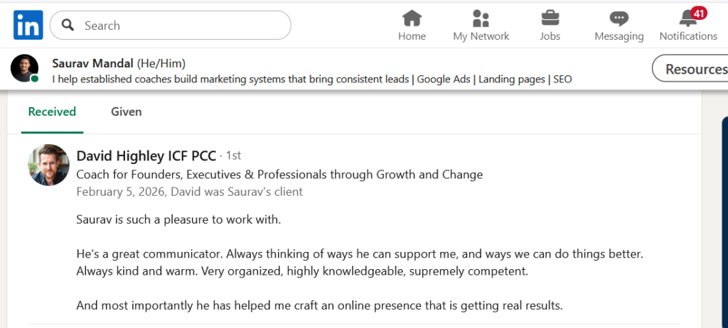 How I helped a coach get high-quality leads consistently with Google Ads